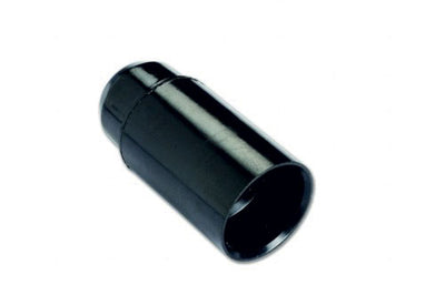 Portalampada liscio e14, 60w 2a 250v, colore nero