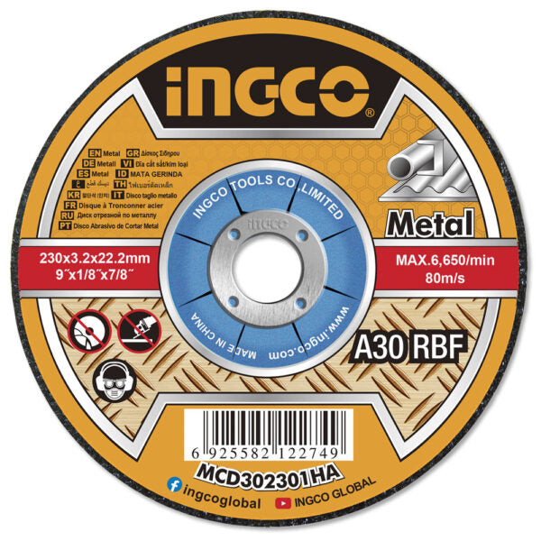Disco taglio per metallo 115x3mm