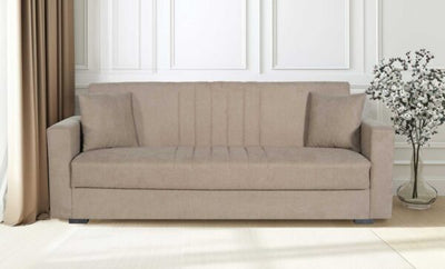 Divano Moon 3 posti tessuto beige brown