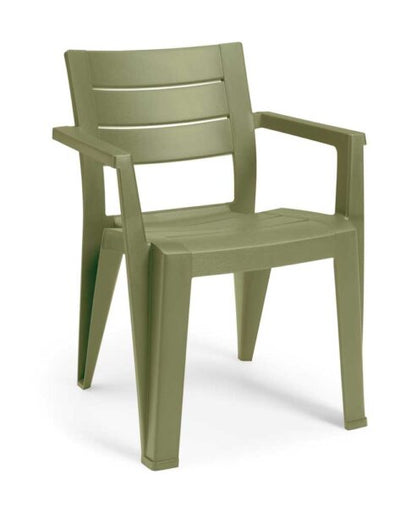 Sedia Julie cm.61,5x58,5x79h colore verde cedro