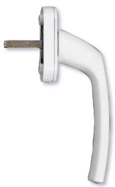 Maniglia DK per infissi in alluminio bianco RAL 9010