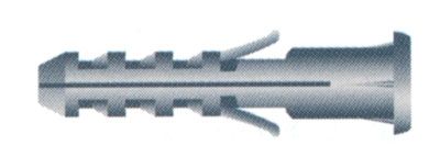 Tassello nylon c/bordo 8x40(pz.100)