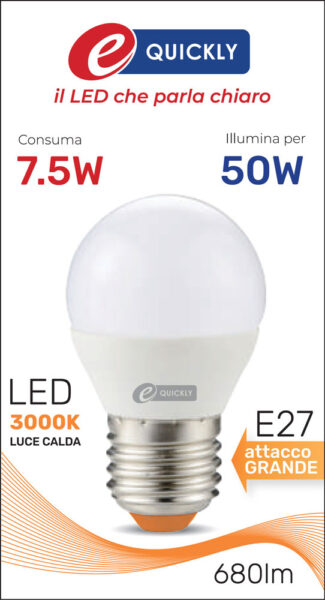 Lamp.sfera g45 led e27 7,5w 3000k