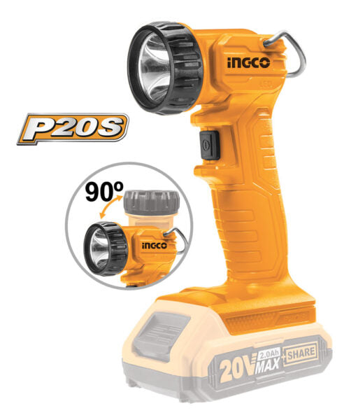 Lampada da lavoro a batteria 20V 150 lumen Nuda