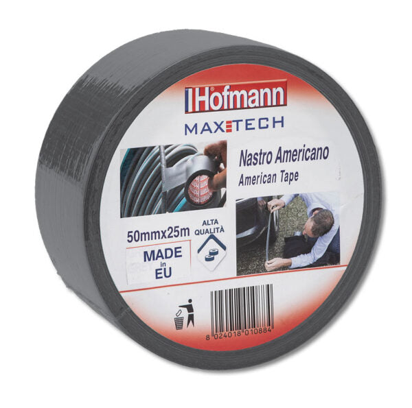 Nastro americano a-color hofmann gomma sintetica 50mmx25mt nero