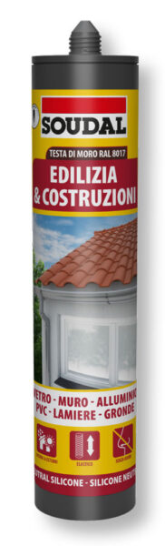 Silicone Edilizia Neutro Testa di Moro 8017 Cartuccia 300ML
