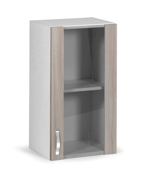 Vetrina pensile 40 cm bianco olmo