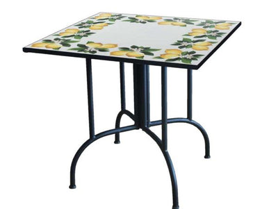 Tavolo Mosaico Lemon quadro cm.80x80