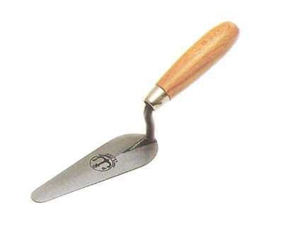 Cazzuolino lingua di gatto in acciaio e legno verniciato mm.140