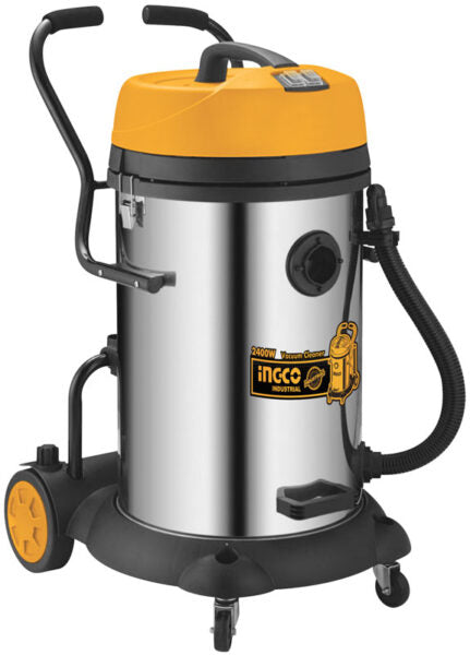 Bidone aspiratutto inox 75lt-2400w