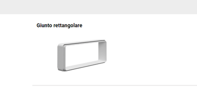 Giunto rettangolare per cappe BVG229