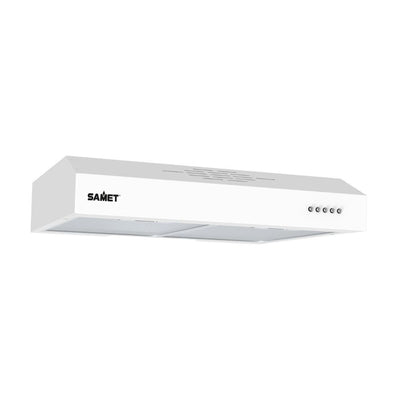 Gruppo cappa Samet sottopensile motore singolo 60 cm. 3 livelli Tornado6025 bianco classe D