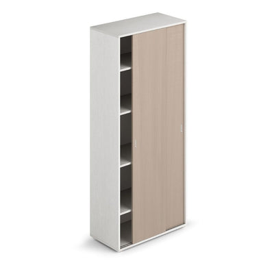 Ingresso modulo da 90 H.212 ante scorrevoli con ripiani colore olmo