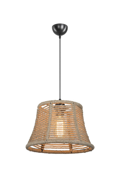 Lampada da soffitto Besta ASZ1745 con paralume in iuta
