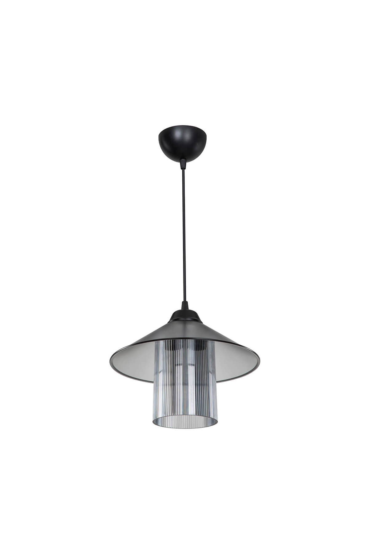 Lampada da soffitto Inka ASZ1463 con paralume in plastica fumé
