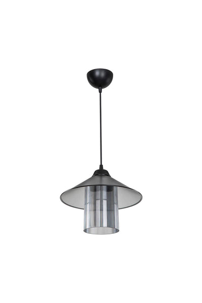 Lampada da soffitto Inka ASZ1463 con paralume in plastica fumé