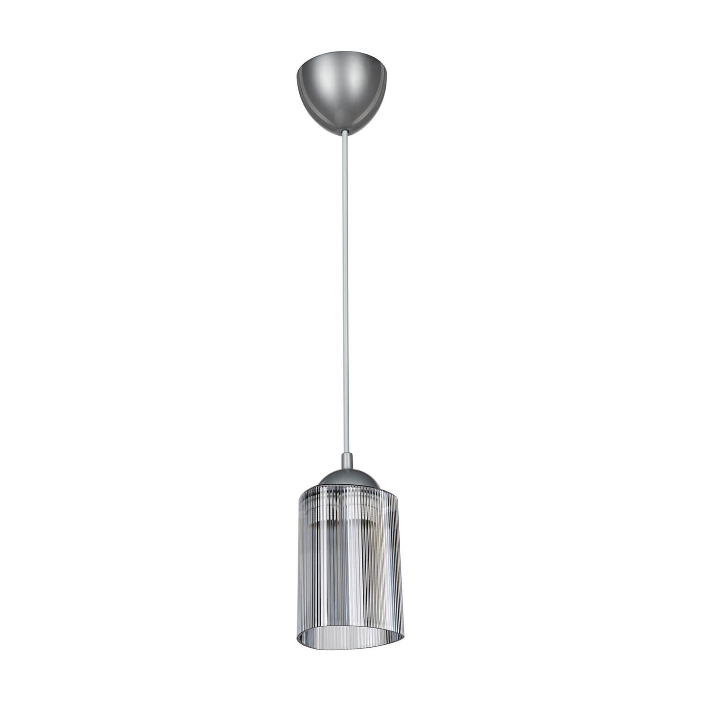 Lampada da soffitto Optical MDL3871 con paralume triangolo in plastica fumè