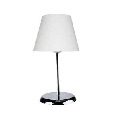 Lampada da tavolo Elva ASZ1047 in metallo e paralume in PVC effetto tessuto