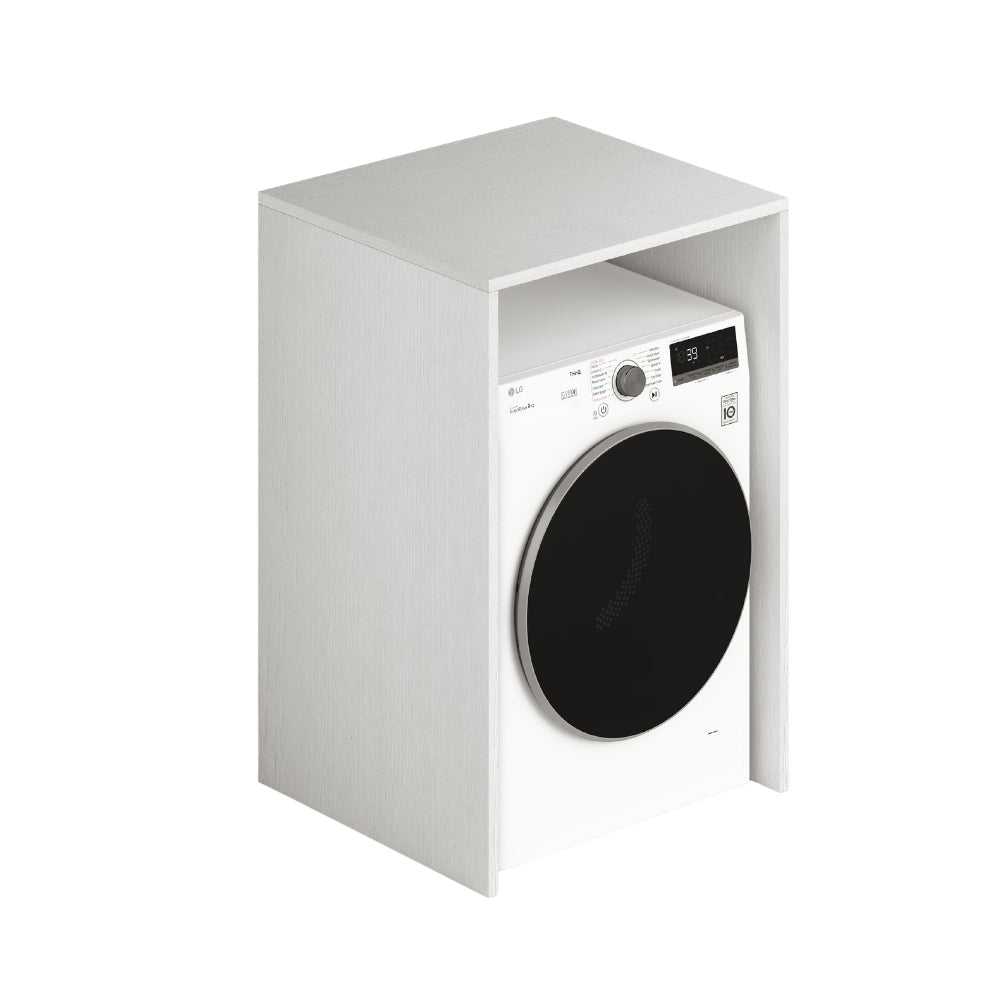 Laundry copriasciugatrice in legno 71x65x105 bianco frassinato