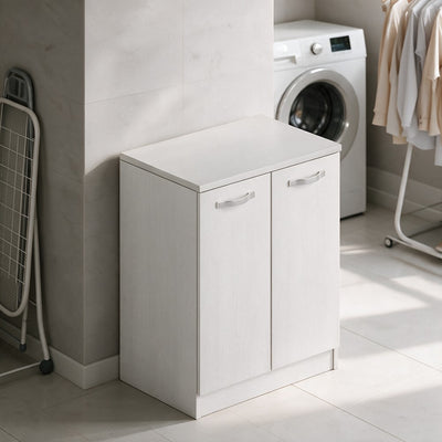 Laundry mobile bagno due ante 71x50x85,5 bianco frassinato