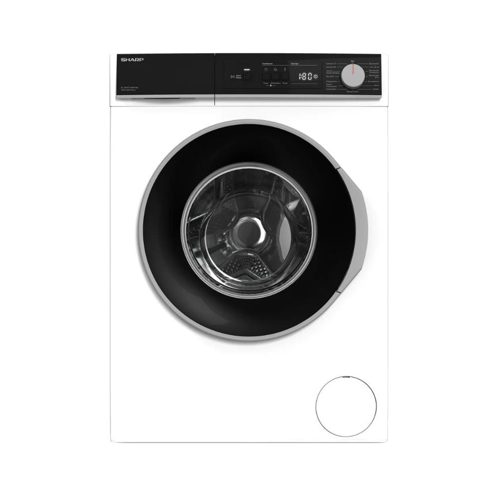 Lavatrice Sharp ESNFA714BW1NA libera installazione 7 kg 1400 giri motore inverter classe A