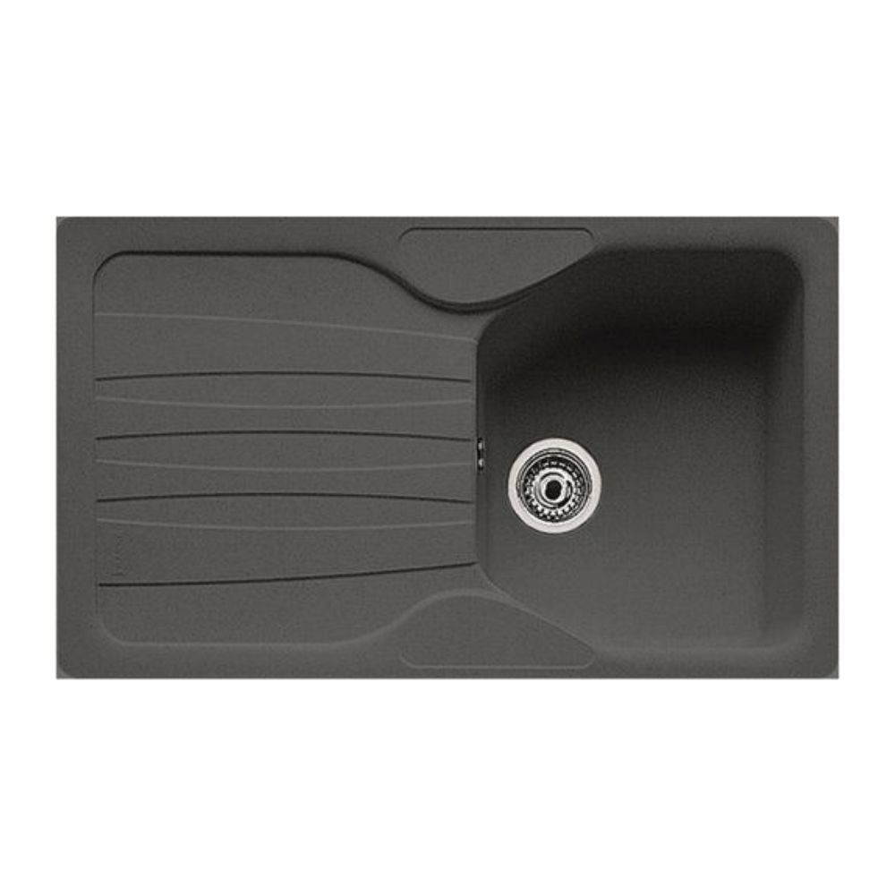 Lavello 1 vasca con gocciolatoio reversibile Franke CUG 611 in fragranite grafite