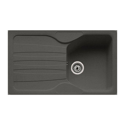 Lavello 1 vasca con gocciolatoio reversibile Franke CUG 611 in fragranite grafite