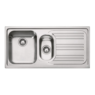 Lavello incasso Franke 1 vasca e 1/2 con gocciolatoio destro RRX651DX 100x50 inox