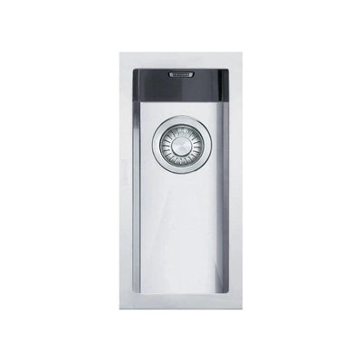 Lavello monovasca Franke Planar PEX110-16 sottotop inox satinato 44x20 cm.