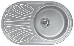 Lavello Smeg LMEL77S 1 vasca con gocciolatoio sinistro 78x48 cm inox