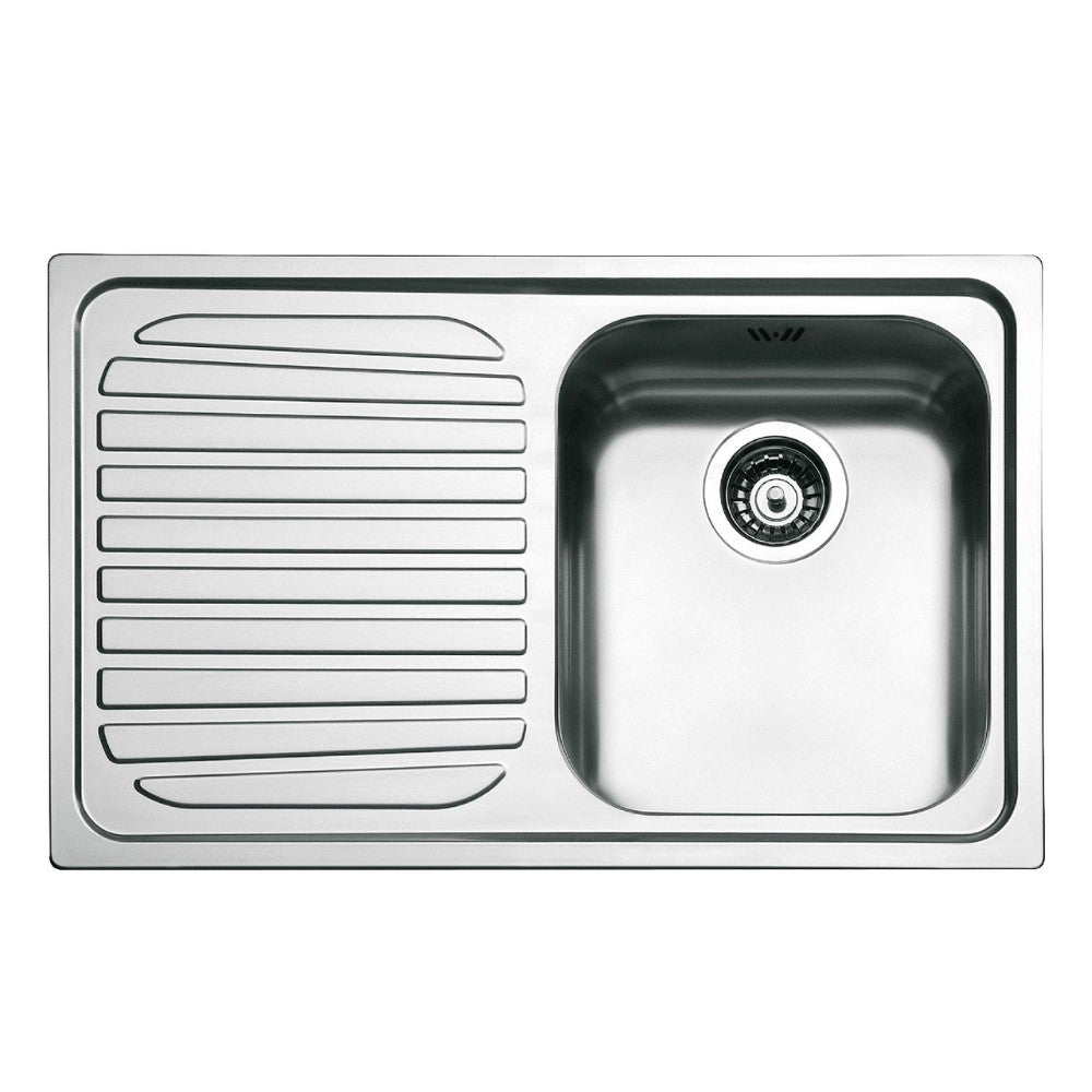 Lavello Smeg SP791S 79x50 cm 1 vasca con gocciolatoio sinistro inox