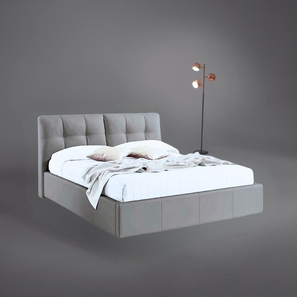 Letto matrimoniale con contenitore Melia grigio Soro 90