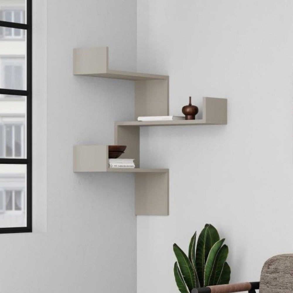 Libreria angolare Luksa colore cashmere