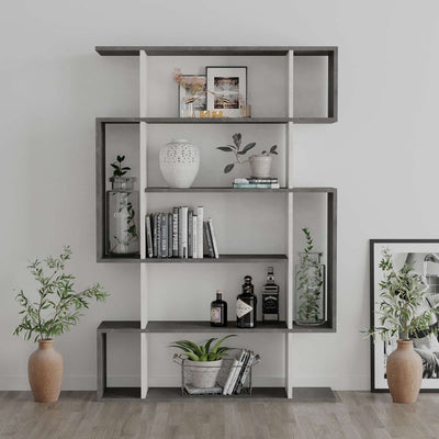 Libreria Mito colore bianco vintage e retro grey