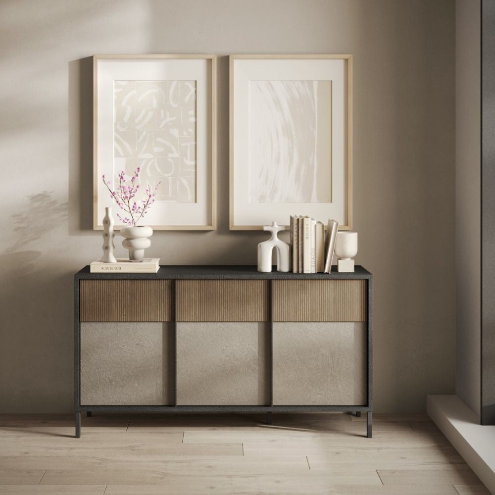 Madia Anka 3 ante colore lava e argilla