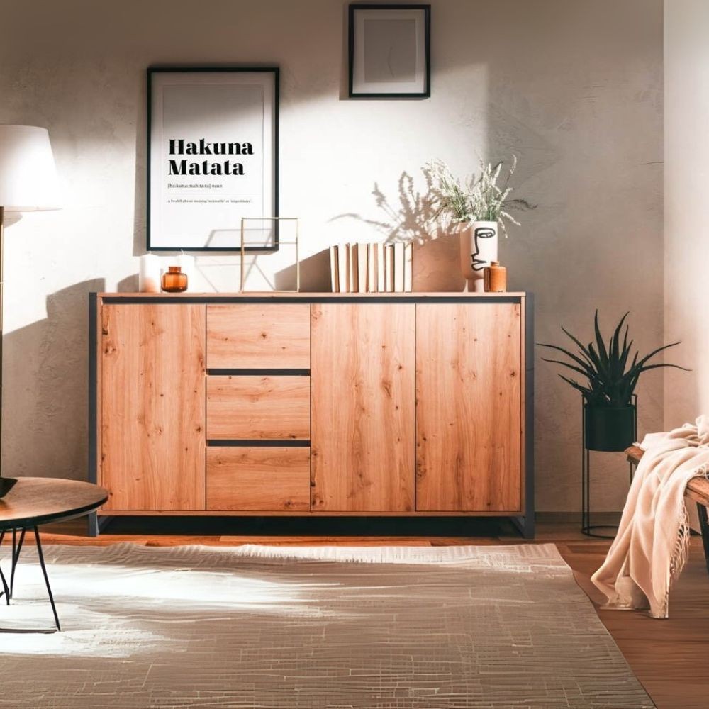 Madia Denver 3 160x40x88H quercia antracite