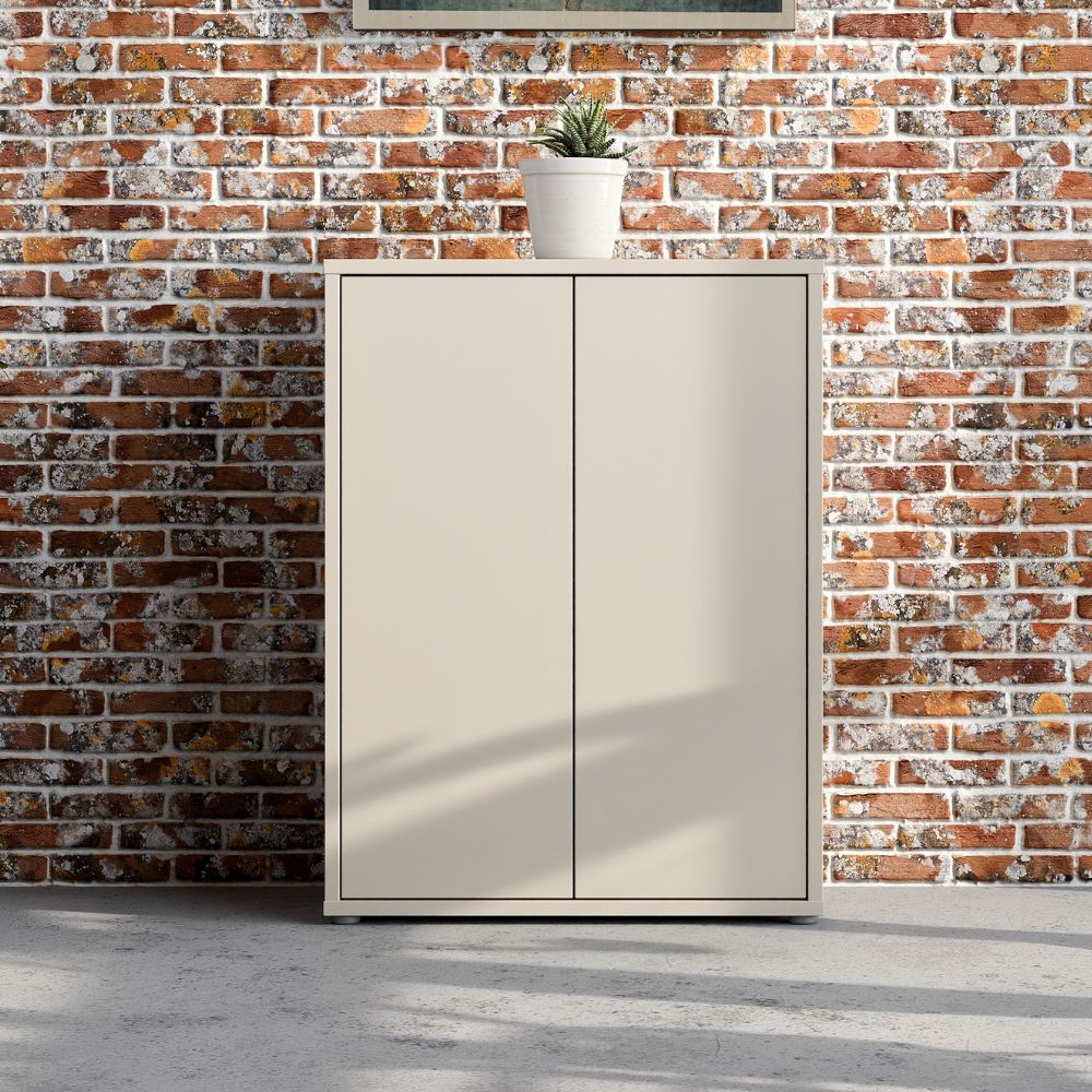 Mobile multiuso Medea 2 ante colore rovere 74.5x34.9xH 99.1 cm.