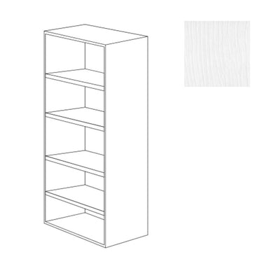 Modulo H 212  per ufficio ibisco bianco frassinato