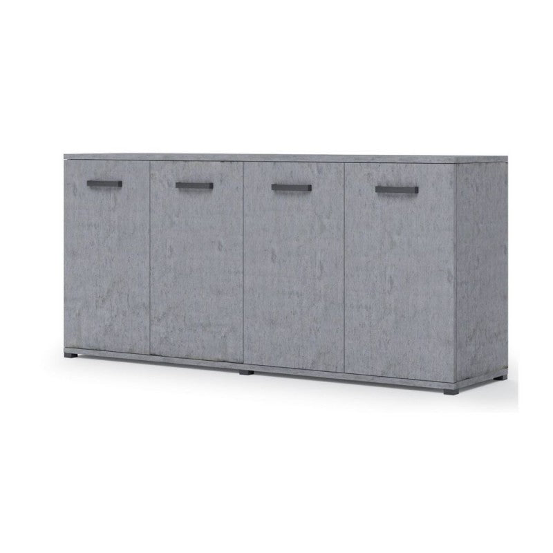 Multiuso Viareggio 180 cm 4 ante Cemento