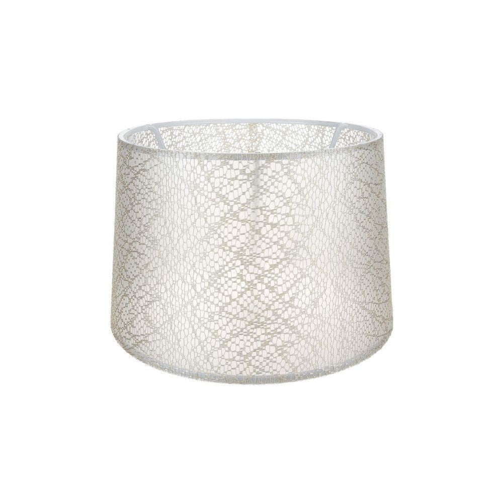 Paralume Deco ASZ1182 tessuto crema motivo ricamo