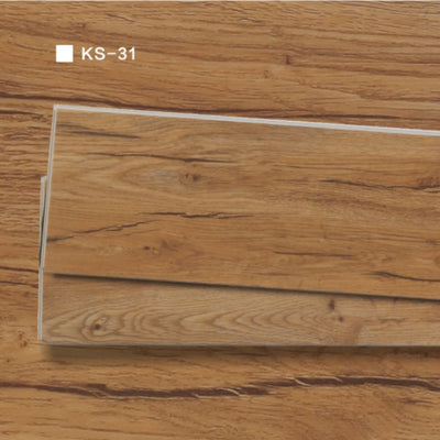 Pavimento in SPC 1220x181x5.0 mm. colore effetto legno ciliegio