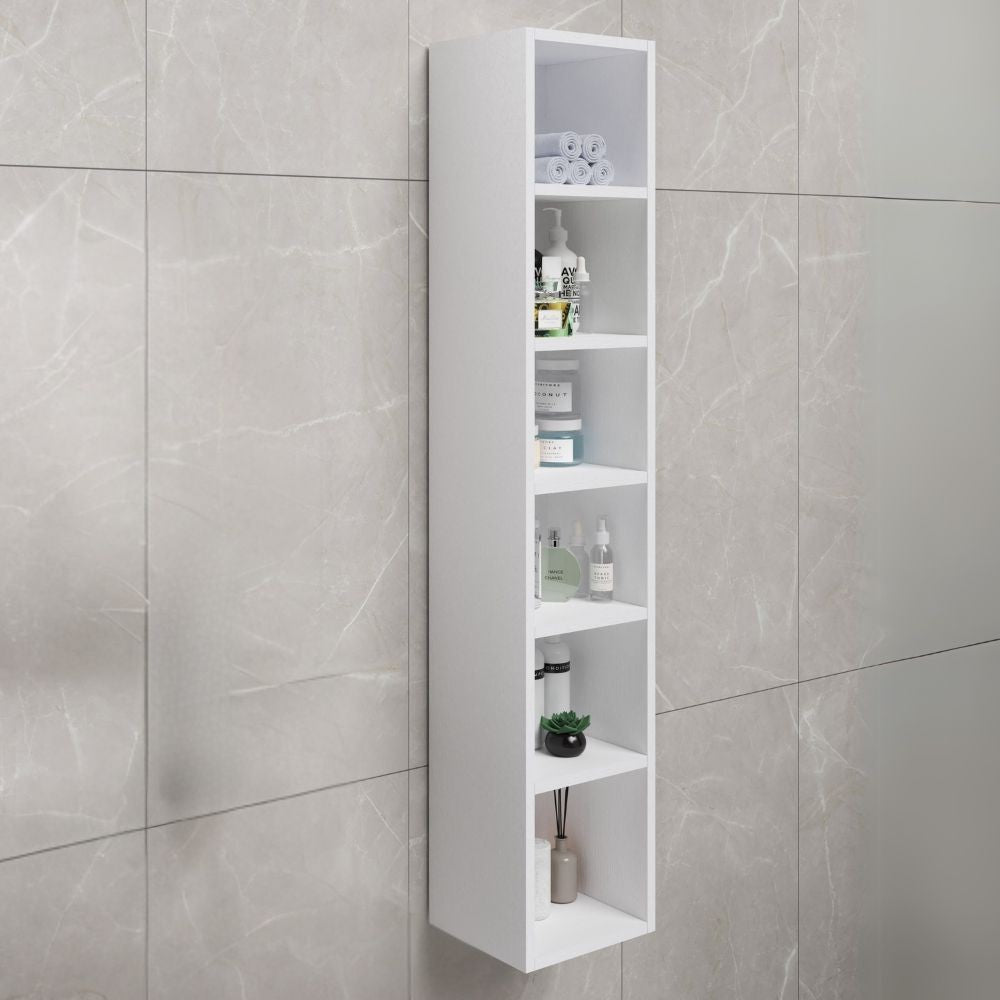 Pensile 30 H180 senza anta colore bianco frassinato