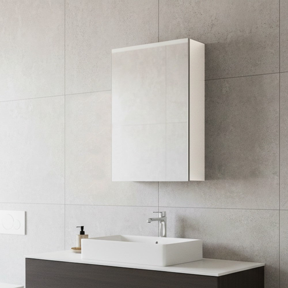 Pensile bagno bianco Solo2 con specchio anta reversibile