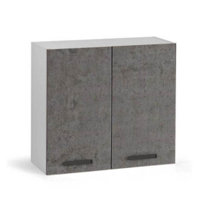 Pensile cucina 80x32x72H cm. 2 ante cemento