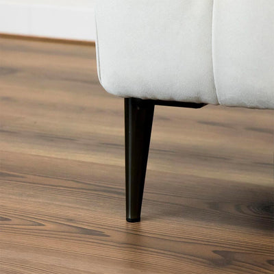 Piede in metallo Ago17 per mobili e complementi d'arredo H 17cm. nickel nero