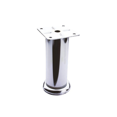 Piede in metallo diametro 4,2 altezza 20 cm cromato