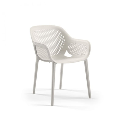 Poltrona design Atra grigio bianco