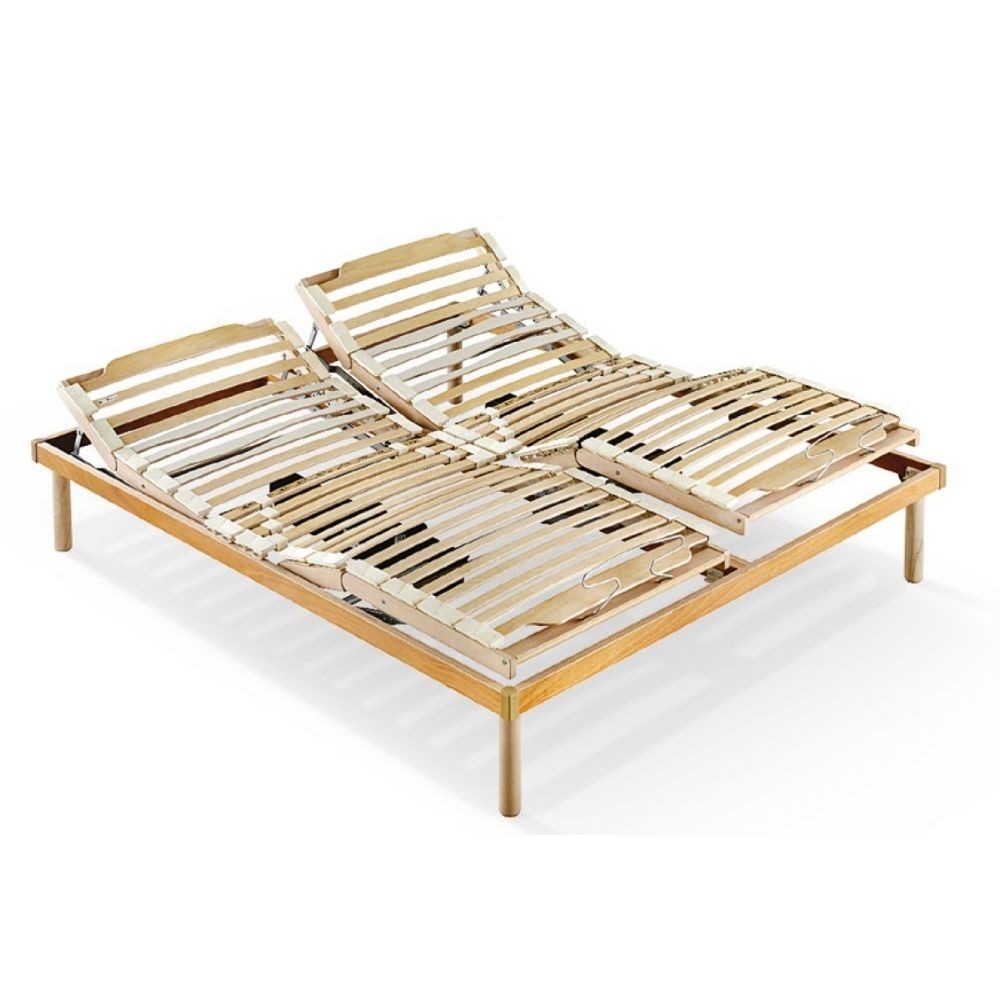 Rete matrimoniale elettrica Master in legno