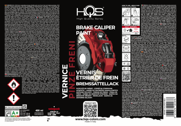 HQS - Spray - Vernice per Pinze Freno (Tutti i Colori)
