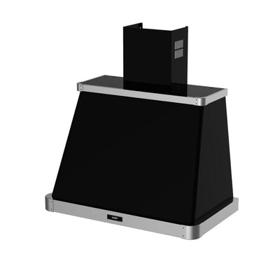 Samet cappa da parete 90 cm. Samet Era 90 colore nero con cornice inox
